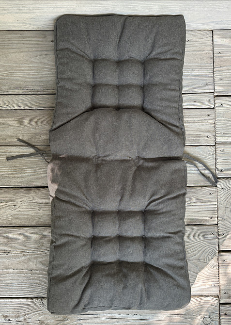 Подушка для стільців (50x120х8 см) подвійна Decorator Sawana колір сірий 84-163 Київ - фото 4