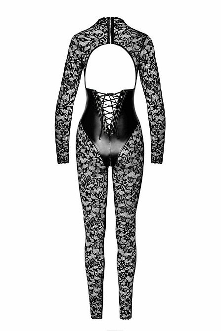 Комбінезон Noir Handmade F299 Enigma, XXL, мереживо, довгий рукав, імітація корсета, доступ Sex Aura Київ - фото 6