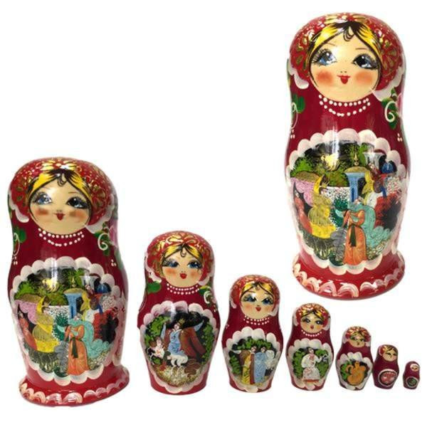 Статуетка Матрьошка дерев'яна Казка 7 в 1 Київ - фото 1
