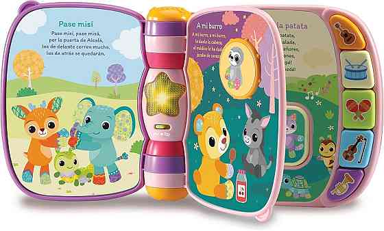 Книга VTech 3480-166787 розовый интерактивная музыкальная книга для младенцев от 6 мес первые песни Киев