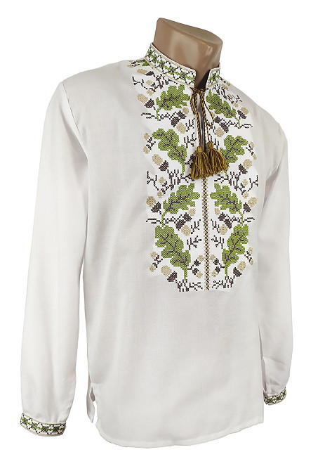 Чоловіча вишиванка з яскравим орнамент  Дубки. Київ - фото 1