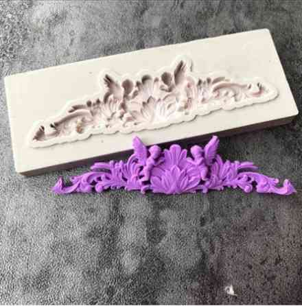 Молд силиконовый Ангелы 79 на 28 мм серый Киев