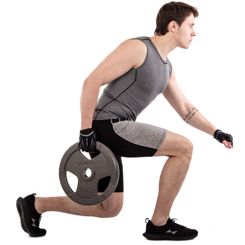 Блин (диск) стальный с хватом 15 кг d-52мм Zelart-7791-15 Киев - изображение 10