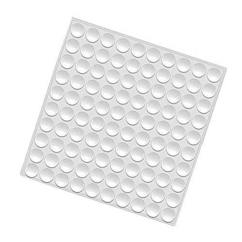 Самоклеючі силіконові накладки-бампони 10x3 мм, прозорі, комплект 100 шт Київ - фото 1