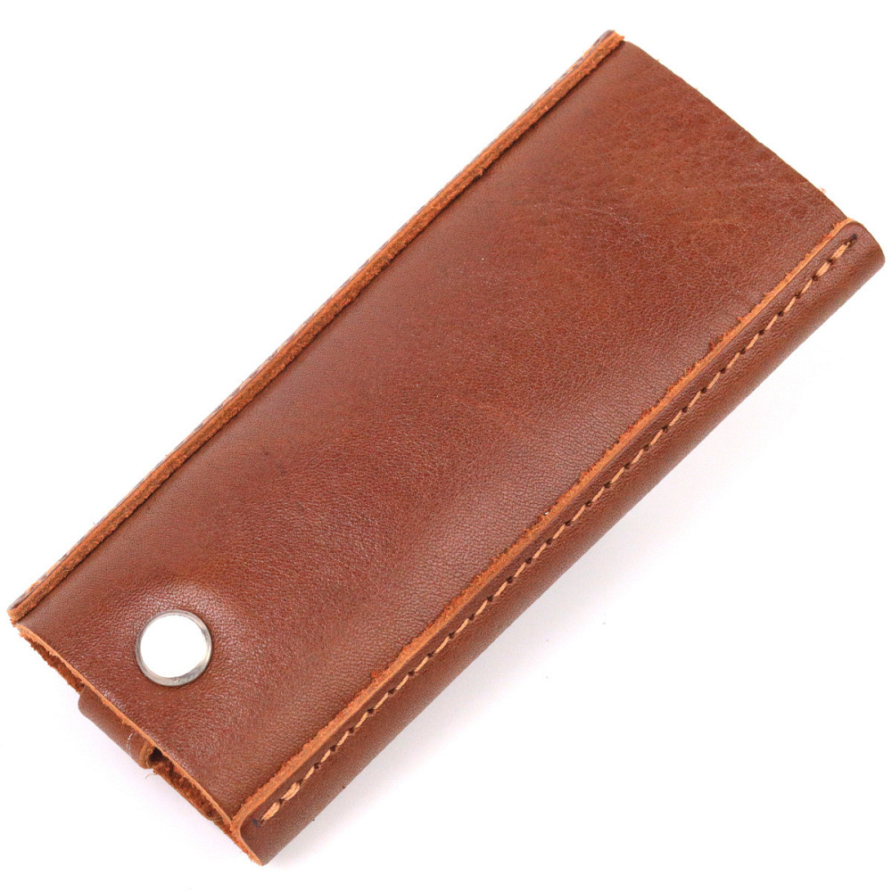 Превосходная ключница в глянцевой коже Сердце GRANDE PELLE 16721 Светло-коричневая Киев - изображение 5