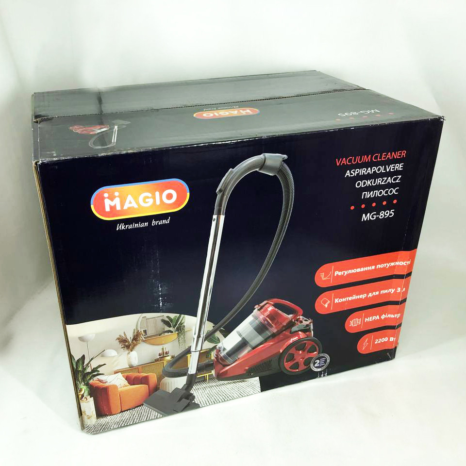Топ пылесосов контейнерных Magio MG-895, Пылесос с турбощеткой, Пылесос качественный NI-671 для дома Киев - изображение 7