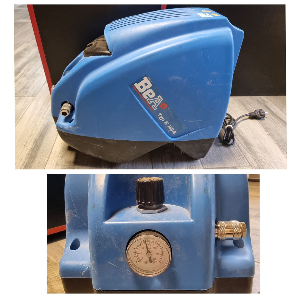 Портативний безмасляний повітряний компресор BeA K 160-6 8 бар 65 л/хв 6,0 л ( товар вживаний) Луцк - изображение 1