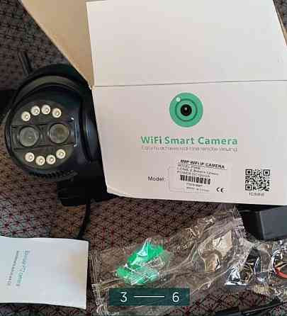 Поворотная Камера: ICSSE IP Wi-Fi 8мп.Две Линзы 8хZOOM Киев