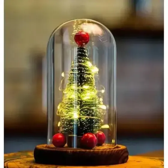 Новогодняя елка в колбе с LED подсветкой со светодиодной гирляндой Коломия