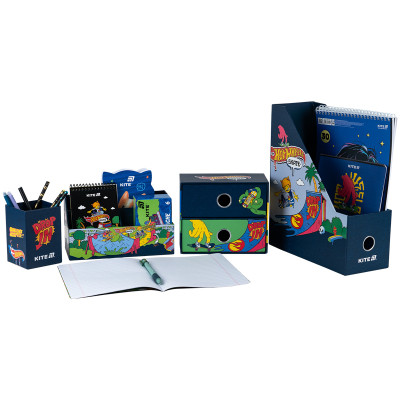 Настольный набор Kite Hot Wheels 4 предмета, картон (HW25-357) Винница - изображение 1