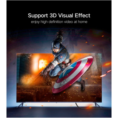 Кабель мультимедийный HDMI M to HDMI M 10.0m HD104 black Ugreen (10110) Винница - изображение 3