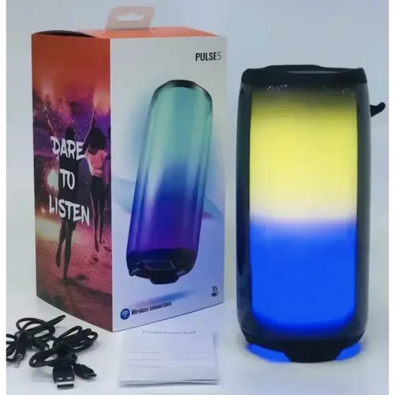 Портативна Bluetooth колонка SPS UBL PULSE 5 з яскравим підсвічуванням і якісним стереозвуком Київ