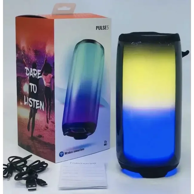 Портативная Bluetooth колонка SPS UBL PULSE 5 с яркой подсветкой и качественным стереозвуком Киев - изображение 1