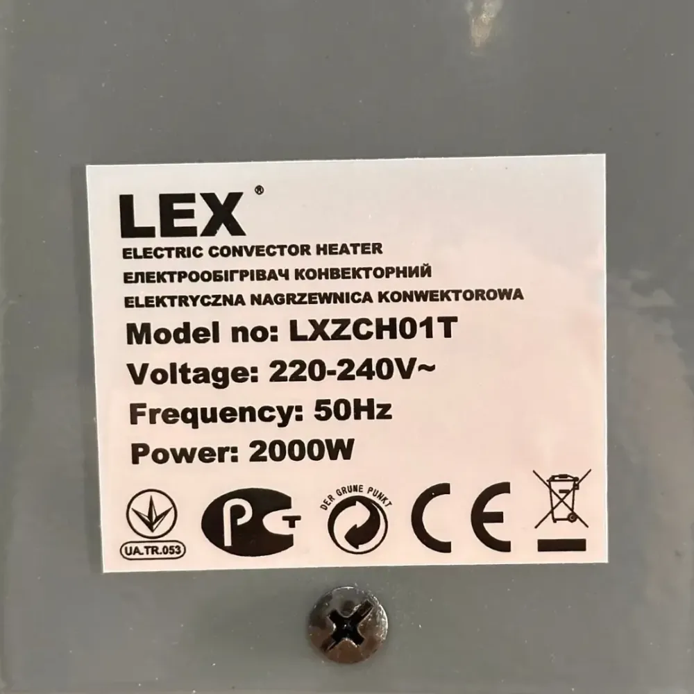 Обогреватель LEX LXZCH01FT – электрический, конвекторный, 2000 Вт, гарантия 12 мес, Чехия Львов - изображение 4