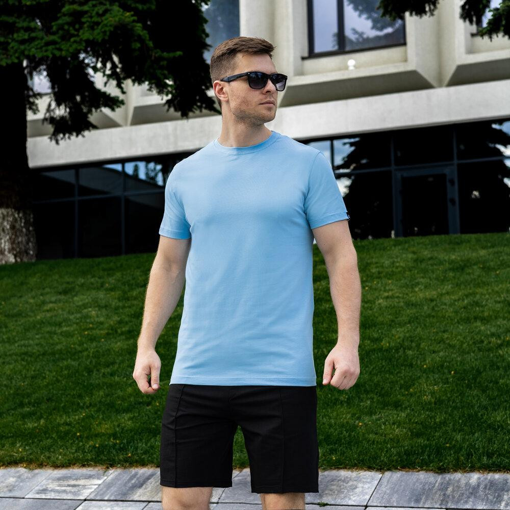 Мужская футболка голубая Pobedov Peremoga Киев - изображение 5