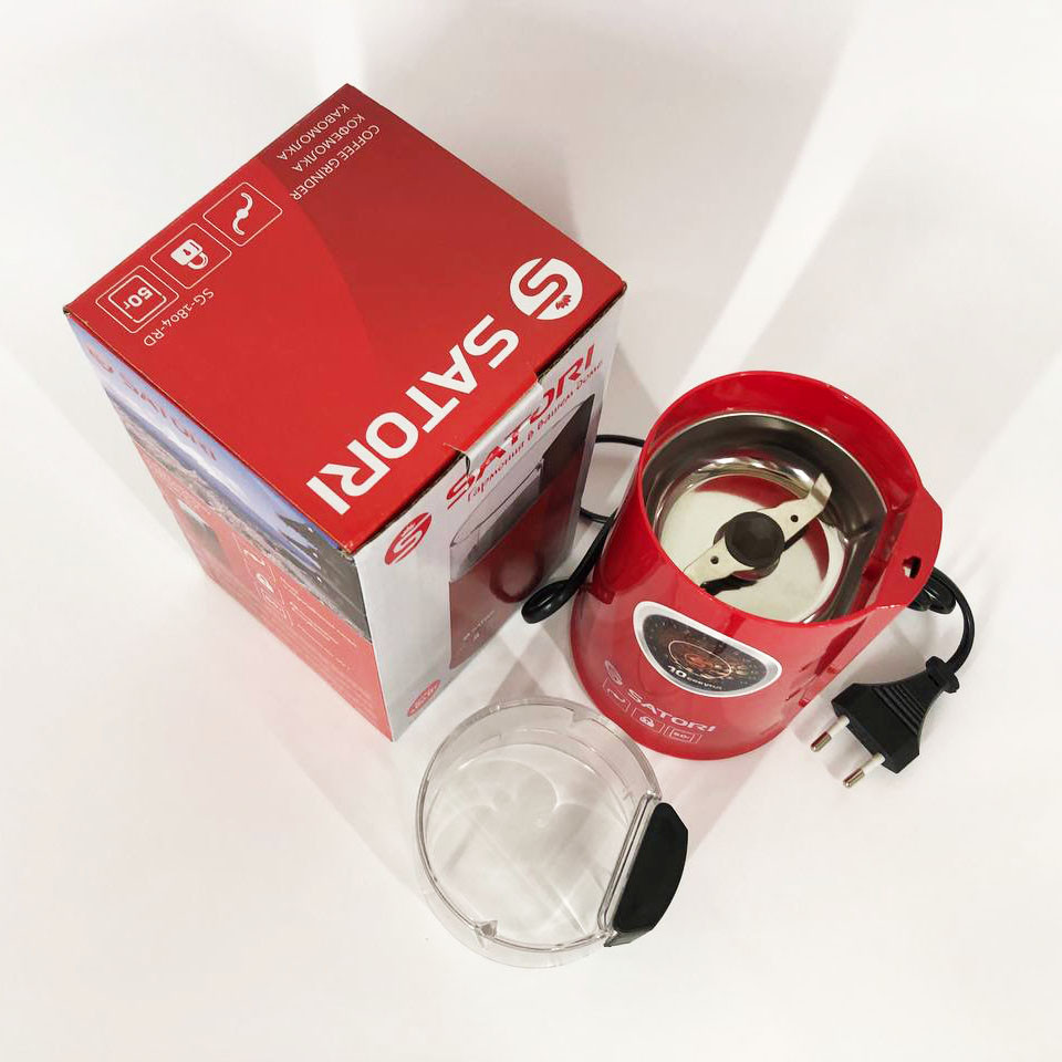 Кавомолка з функцією подрібнення зерен для лате Satori SG-1804-RD, Кавомолка хороша VX-28 Львів - фото 2