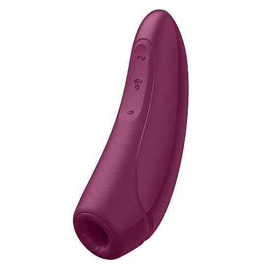 Вакуумный клиторальный стимулятор Satisfyer Curvy 1+ Rose Red с управлением через интернет Sex Aura Киев