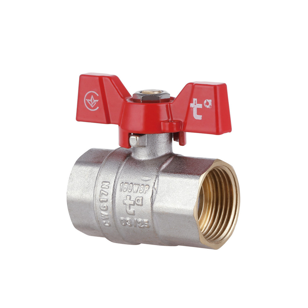 Кран кульовий Thermo Alliance Standart 1" ВР для води (метелик) SD602NW25PN40 Київ - фото 10