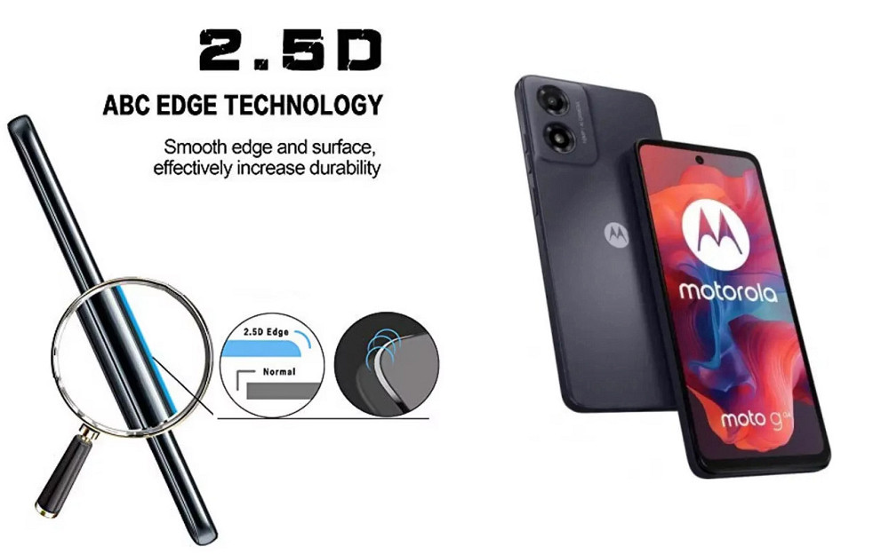 Захисне скло ArmorGlass для Motorola Moto G04s – стійке до подряпин та ударів Київ - фото 2
