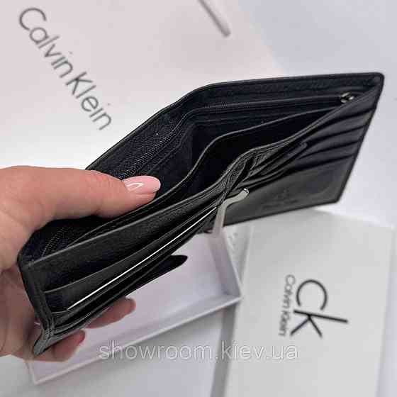 Чоловічий шкіряний гаманець на магніті Ск (6607) Київ