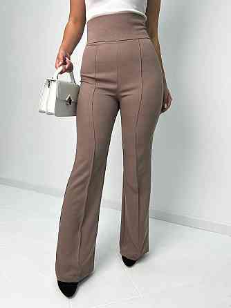 Довгі брюки з високою талією "Salvia" оптом | Норма і батал 50, Мокко Київ