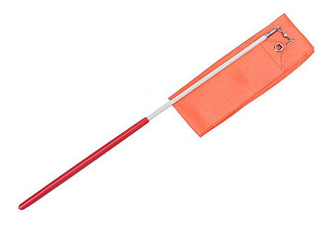 Стрічка для художньої гімнастики помаранчева Київ - фото 1