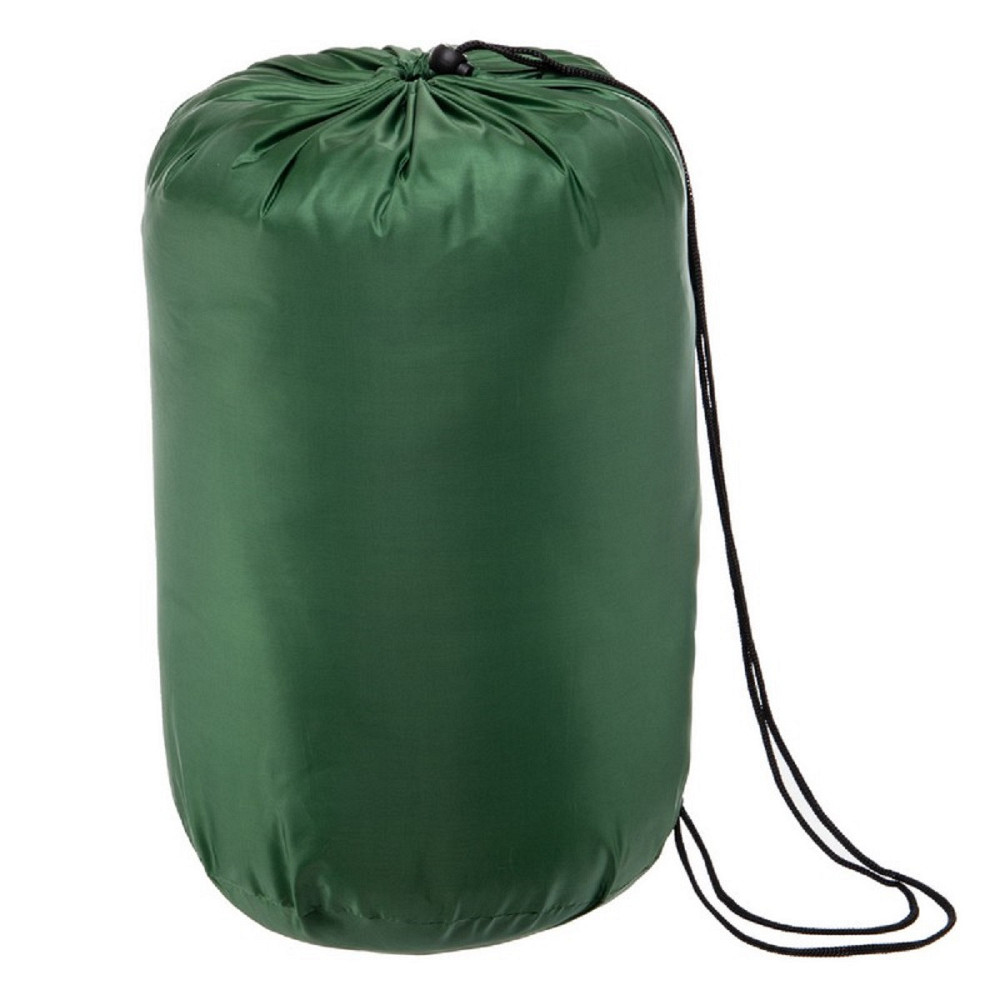 Спальный мешок одеяло с капюшоном 320г/м2, 190+30х75см, t от -9 до +15 зеленый Киев - изображение 6