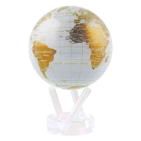Гиро-глобус Solar Globe Mova поясная клетка 11,4 см, бело-золотой (MG-45-WGE) Ровно