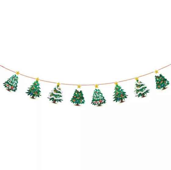 Гирлянды к новому году 280 см 19 см зеленый Киев