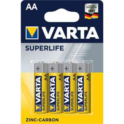 Батарейка Varta AA SUPERLIFE Zinc-Carbon R6 * 4 (02006101414) Винница