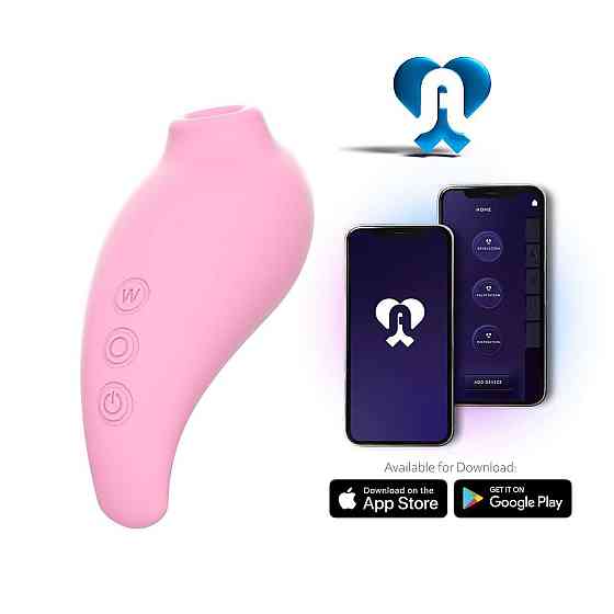 Вакуумний смарт-стимулятор Adrien Lastic Revelation Pink, режим Boost, керування через застосунок Sex Aura Київ