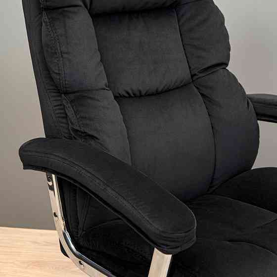 Офісне крісло керівника ManhattanDesign Хром AnyFix М-2 Florida Black (Прогумовані колеса) Днепр