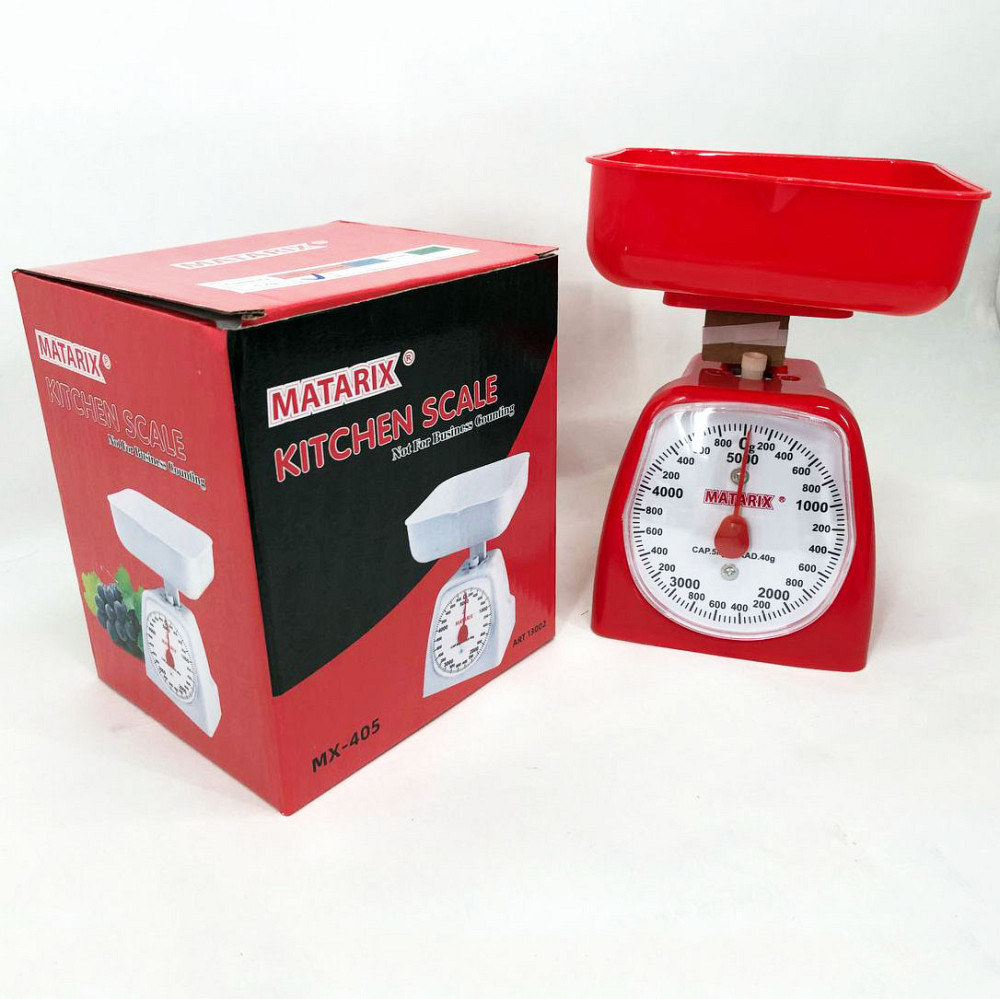 Кухонні ваги для харчових продуктів MATARIX MX-405 5 кг красные, Ваги для кухні XY-674 в грамах Київ - фото 1