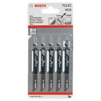 Полотно Bosch T111 С, HC, 5 шт, к электролобзику (2.608.630.033) Винница - изображение 2