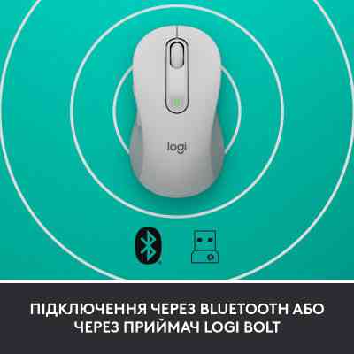 Мышка Logitech Signature M650 Wireless for Business Off-White (910-006275) Винница