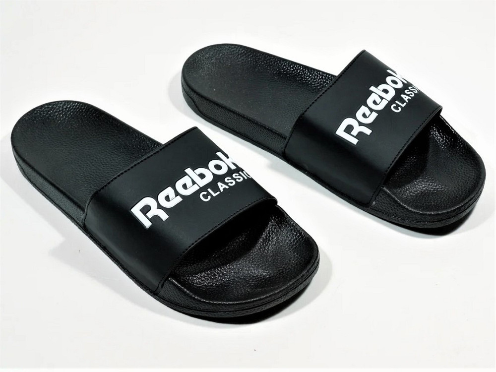 Чоловічі Шльопанці Тапочки Reebok Сланці Рибок Чорні (розміри: 40) Дніпро - фото 2