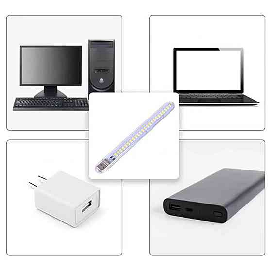 Світлодіодний USB ліхтарик 24LED, 17,8х1,8см / Міні світильник від повербанка / Портативний ліхтарик у вигляді флешки Київ