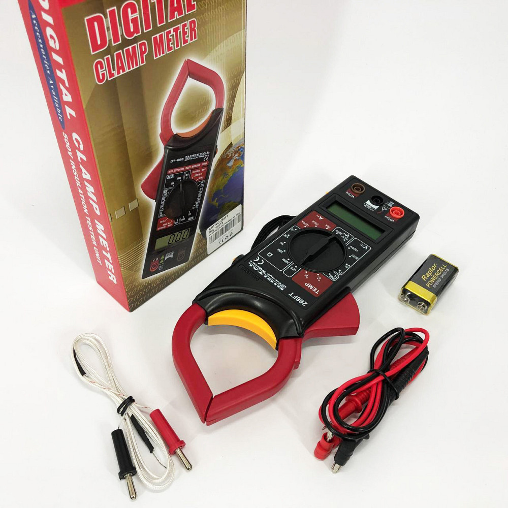 Кліщі для постійного струму DT 266 FT, напруги, Мультиметр із захистом, Мультиметр для QX-266 змінної напруги Київ - фото 4
