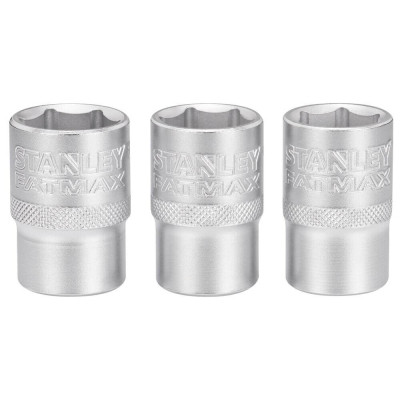 Набор головок Stanley торцевых 1/2" Maxi Drive, с шестигранным профилем, 3 шт: 17, 18, 19 мм. (FMMT17094-0) Винница - изображение 1