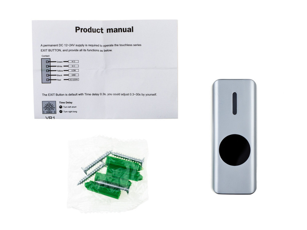 Кнопка выхода бесконтактная металлическая накладная SEVEN K-7497ND Киев - изображение 8