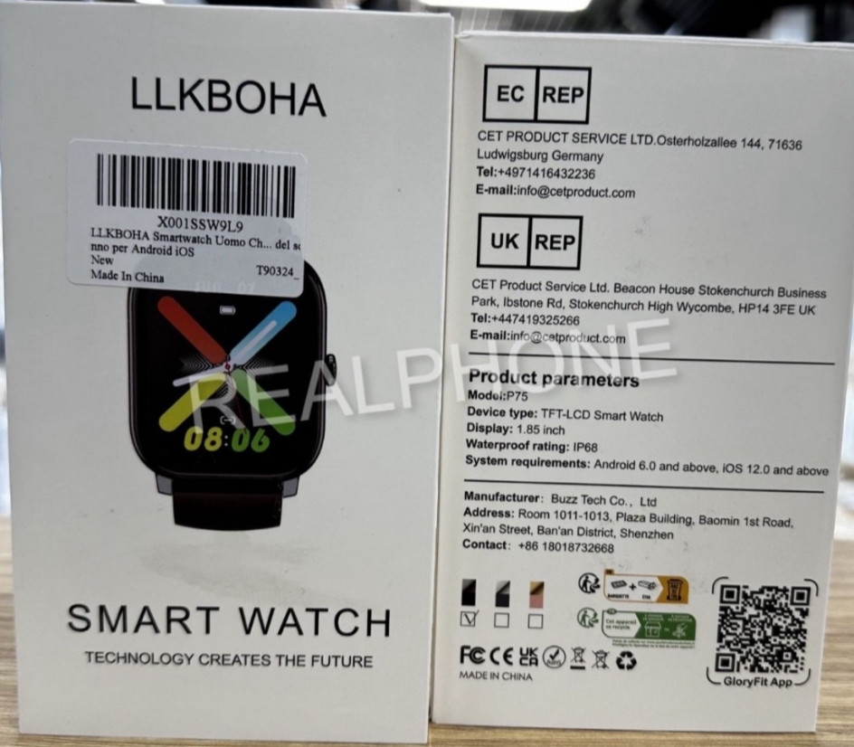 СМАРТ - Часы: LLKBOHA P75 Black. Київ - фото 2