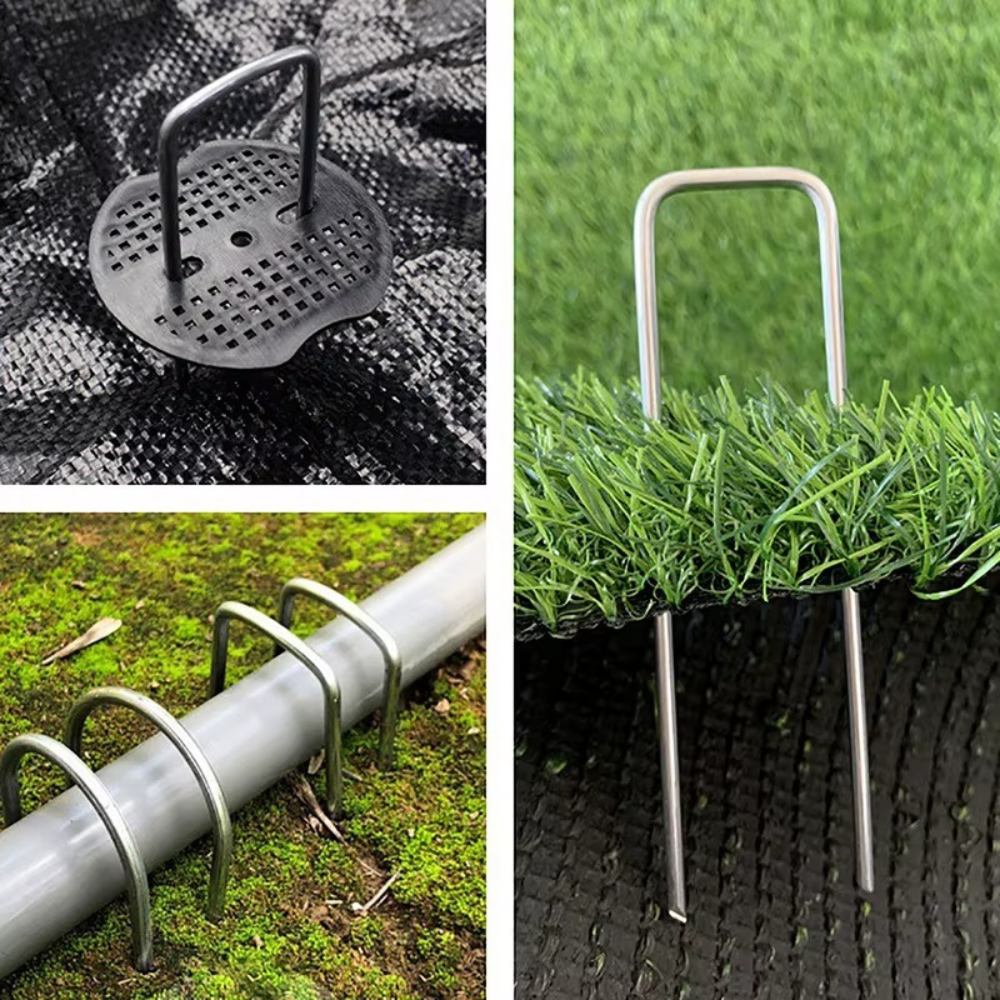 Набор скоб садовые крепёжные 10 шт металлические фиксаторы для газона оцинкованые,универсальные размер 4х20 см Каменец-Подольский - изображение 7