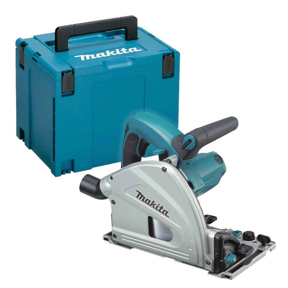 Професійна ручна заглибна дискова пила Makita SP 6000J : 1300 Вт, 165мм, 55мм глибини погружна циркулярка в кейсі Київ - фото 11