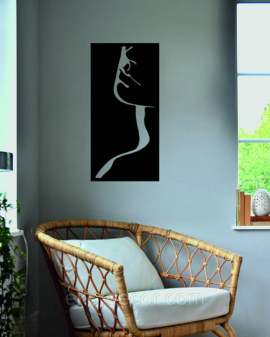 Декоративное настенное Панно «Силуэт женщины», Декор на стену Киев - изображение 4
