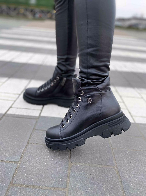 Черевики жіночі Maria Sonet 408 чорні (зима, шкіра натуральна) (4270) 39 Коломия - фото 1