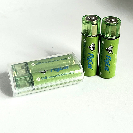 Акумулятор USB FluCat AA 1.5V 1450 mAh 2 шт. в комплекті Вінниця - фото 4
