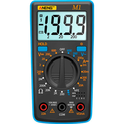 Цифровий мультиметр ANENG AN-M1, V, A, R (AN-M1) Вінниця - фото 1