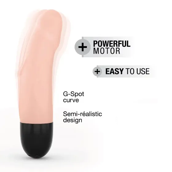 Вібратор Dorcel Real Vibration S Flesh 2.0, діаметр 3,7см, перезаряджається, для точки G Львів