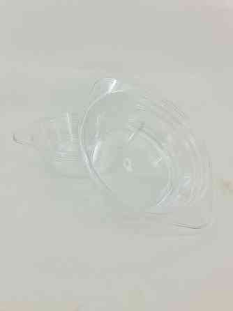 Тарілка одноразова склоподібна діаметр 500 мл прозора (10 шт.) Харків