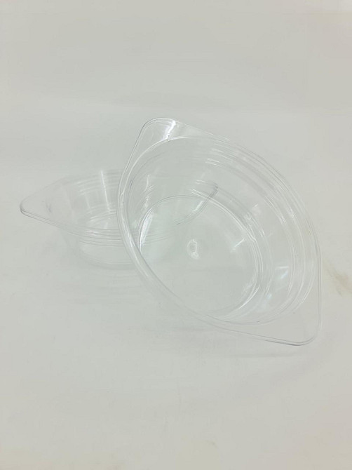 Тарілка одноразова склоподібна діаметр 500 мл прозора (10 шт.) Харків - фото 4